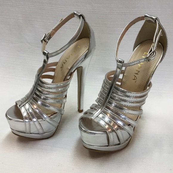 Liliana Shoes - Exciting Silver Platforms by Liliana